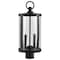 Nuvo Broadstone - 2 Light Post Top - Matte Black with Clear Seeded Glass 60/8114 - alternate 1